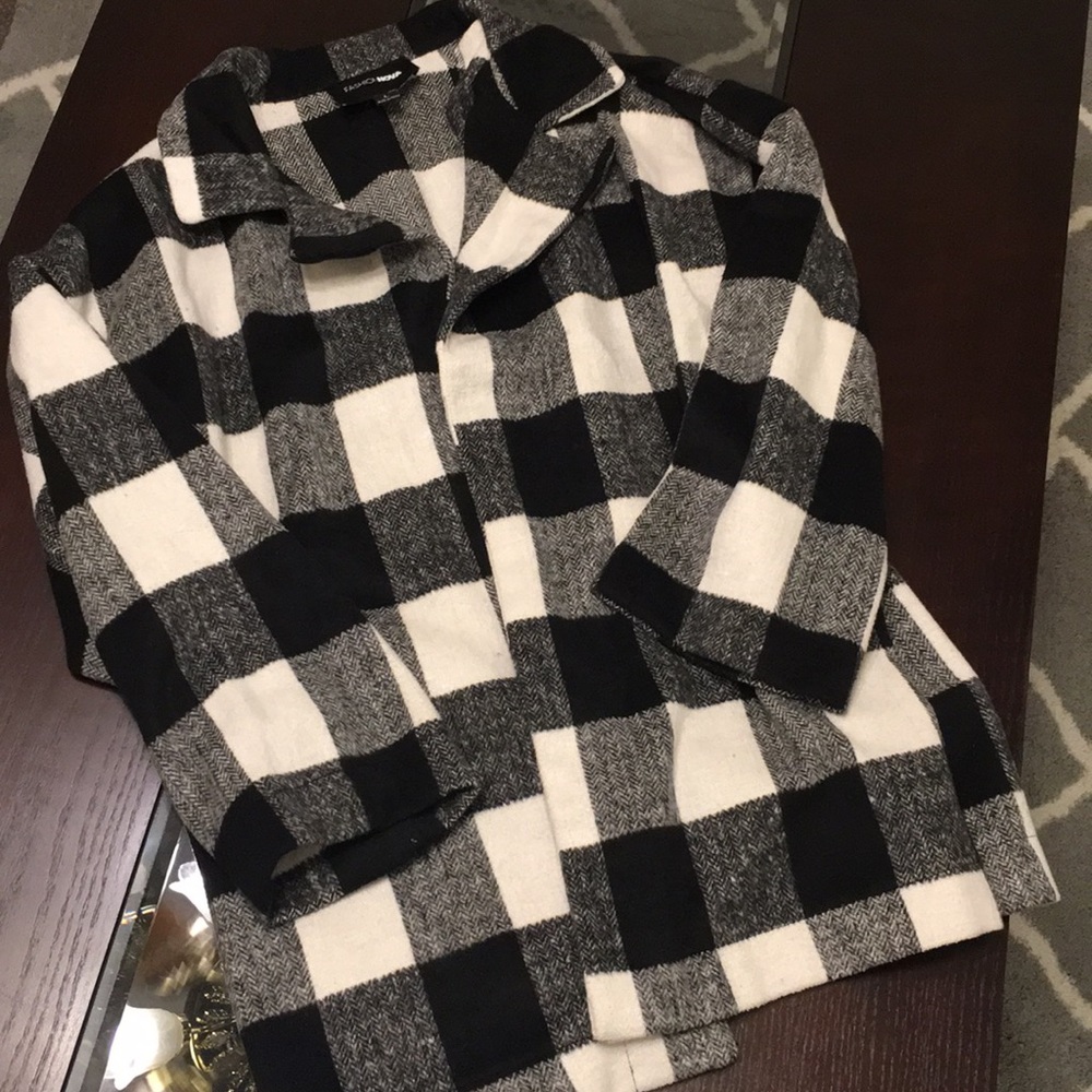Fashion Nova plaid duster jacket